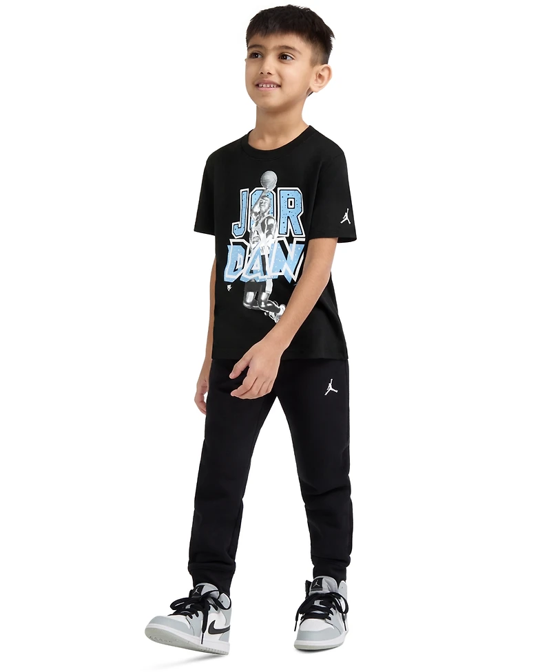 Jordan Boys' 4-7 Retro Stack Crewneck T-Shirt
