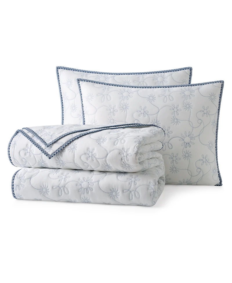 Ugg Botanical Pattern 2-Pc. Quilt Set, Twin/Twin Xl