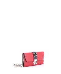 Pre-Owned Prada Elektra Wallet on Chain Studded Leather