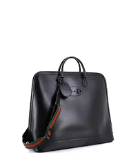 Pre-Owned Gucci Large Horsebit 1955 Web Duffle Bag Leather