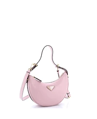 Pre-Owned Prada Mini Arque Half Moon Hobo Leather