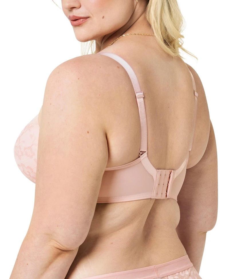 Fruit of The Loom Women's No Show Lace Plunge T-Shirt Bra