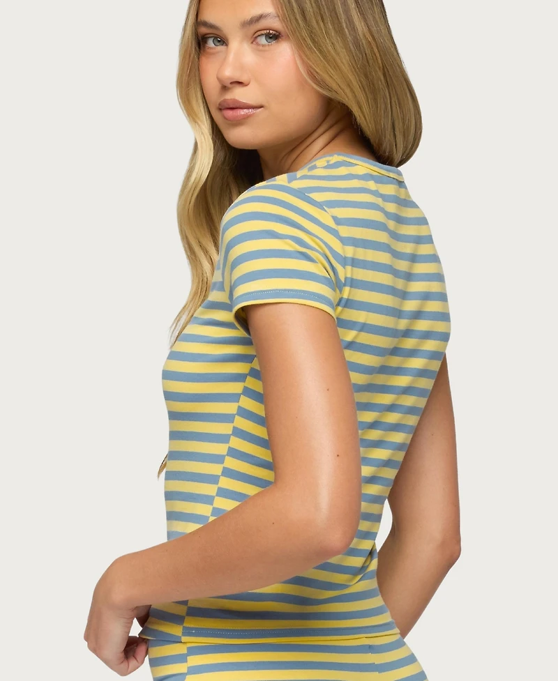 Edikted Women's Isara Striped T Shirt