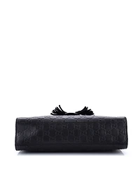 Pre-Owned Gucci Medium Emily Chain Flap Bag Guccissima Leather