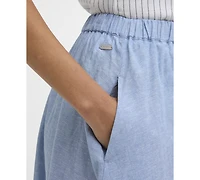 Barbour Women's Sutton Chambray Midi Skirt