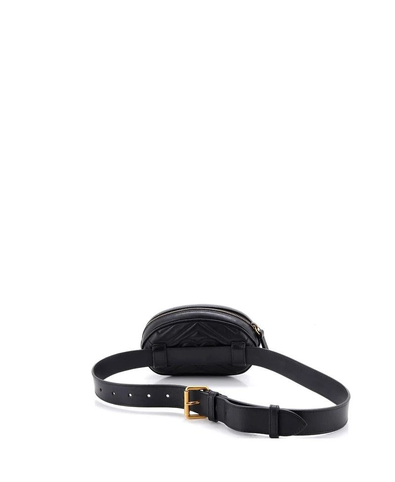 Pre-Owned Gucci Gg Marmont Belt Bag Matelasse Leather
