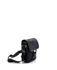 Pre-Owned Prada Logo Buckle Messenger Bag Nylon