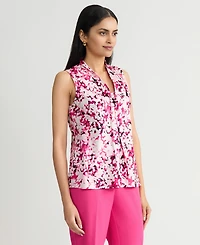 Kasper Women's Tie-Neck Sleeveless Top, Regular & Petite