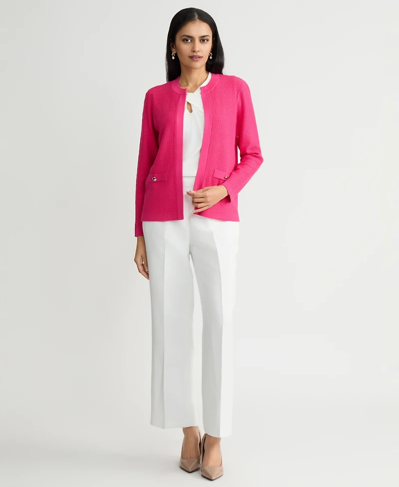 Kasper Women's Kissing-Front Cardigan