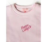 The Happy Camp3r Juniors' Travel Together Embroidered Crewneck Sweatshirt