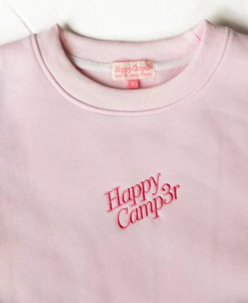 The Happy Camp3r Juniors Travel Together Crewneck Sweatshirt Embroidered Shorts