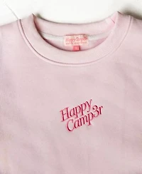 The Happy Camp3r Juniors Travel Together Crewneck Sweatshirt Embroidered Shorts