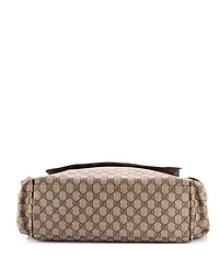 Pre-Owned Gucci Diaper Bag Gg Coated Canvas