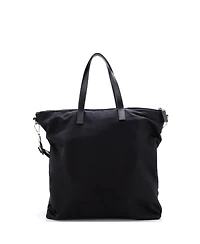 Pre-Owned Prada Large Vela Zip Top Convertible Tote Tessuto