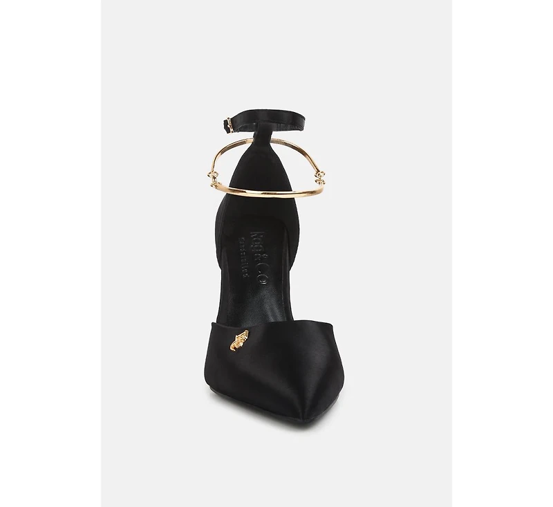 Hobnob Anklet Embellishment Stiletto Women's Sandals