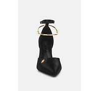 Hobnob Anklet Embellishment Stiletto Women's Sandals