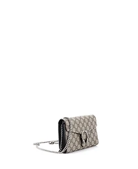 Pre-Owned Gucci Small Dionysus Chain Wallet Gg Coated Canvas