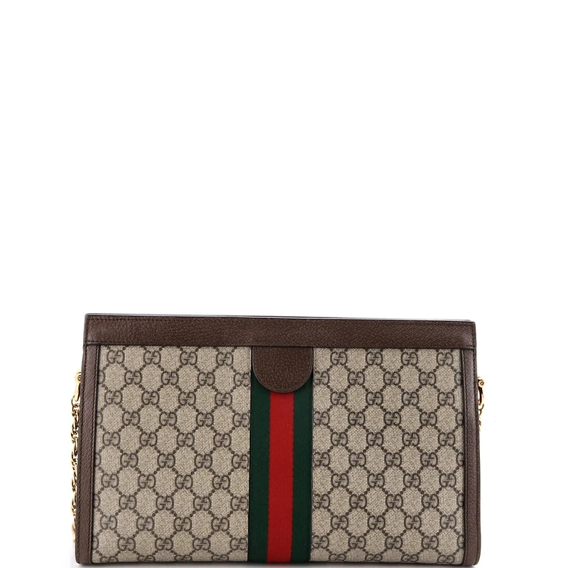 Pre-Owned Gucci Ophidia Chain Shoulder Bag Gg Coated Canvas