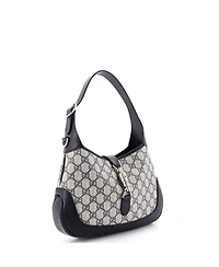 Pre-Owned Gucci Small Web Strap Jackie 1961 Hobo Gg Coated Canvas with Leather