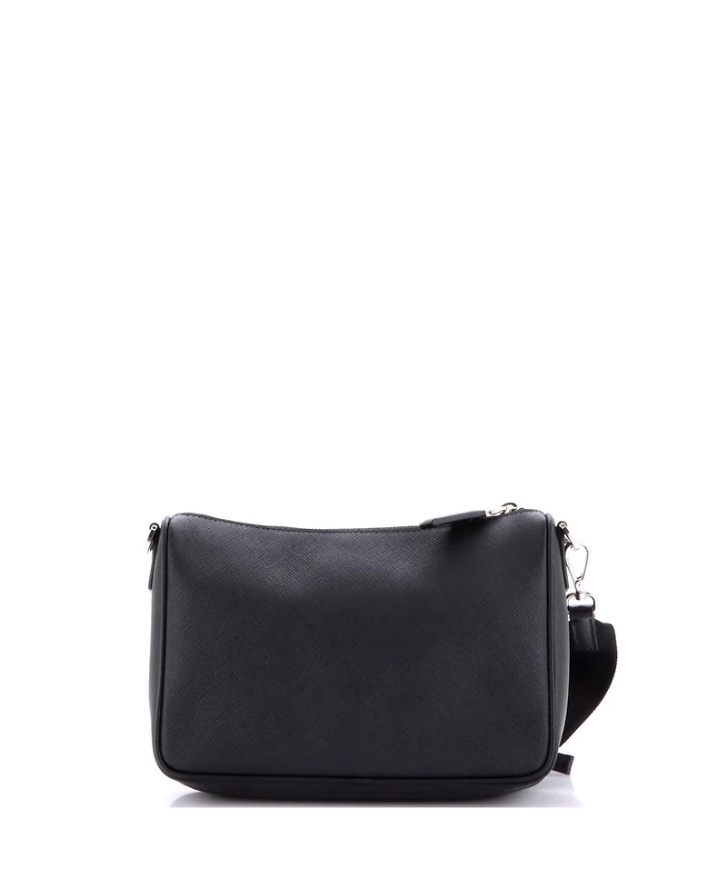 Pre-Owned Prada Small Re-Edition Zip Messenger Bag Saffiano Leather