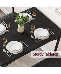 gaomon Dining Table Set for 4, Kitchen Table with Upholstered Bench and 2 Chairs, Kitchen Table and Chairs Set, for Small Space, Apartment