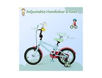 Hongge Kids Bike with Adjustable Handlebar and Saddle-14 inches