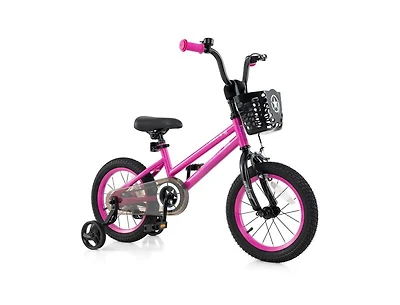 Hongge Kids Bike Adjustable Bicycle with Front Basket