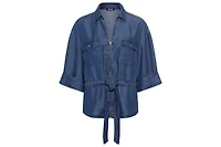 Olsen Women's Soft Denim-Look Jacket