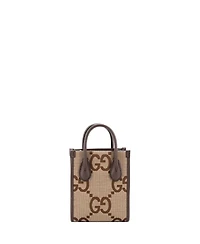Pre-Owned Gucci Mini Vertical Tote Jumbo Gg Canvas