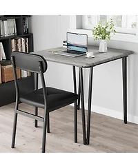 gaomon Dining Table for 2, Small Square kitchen Dinner Table Set for 2,Space Saving Wood Modern Dinette With Upholstered,Dining Room Furniture