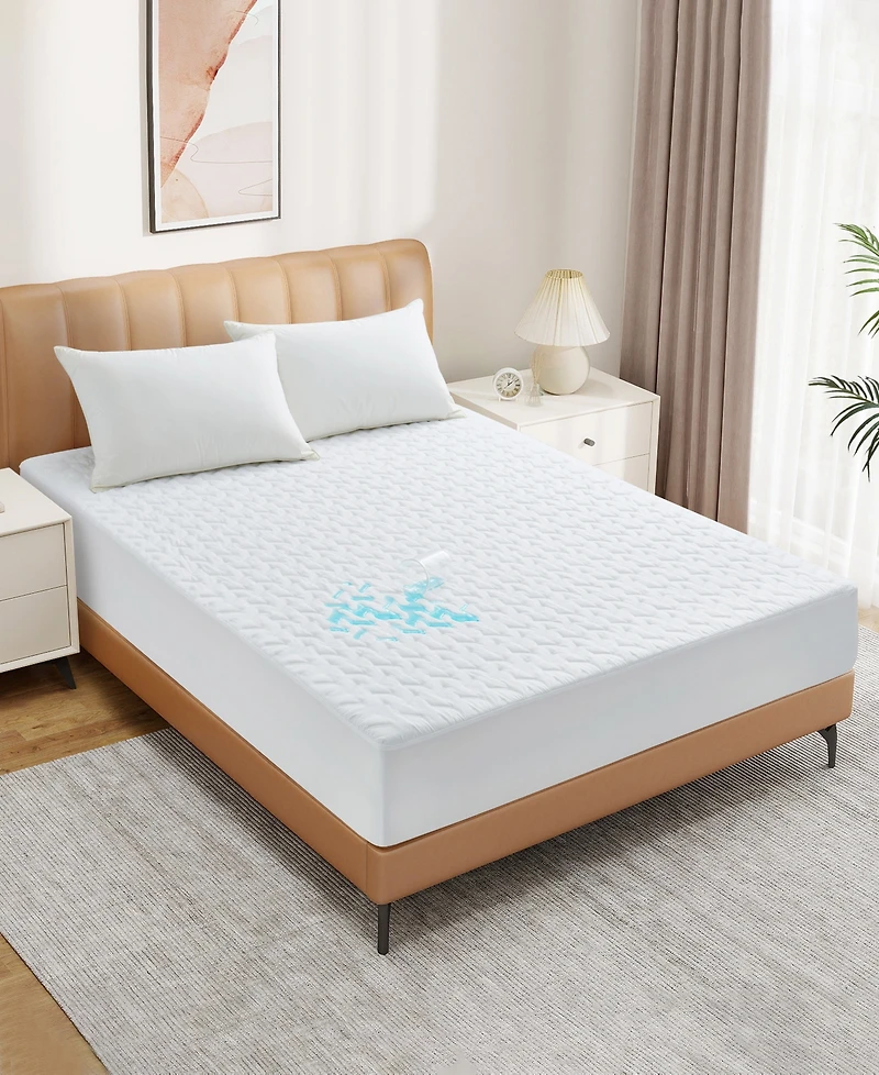 Unikome Waterproof Quilted Mattress Protector with Deep Pocket, Queen