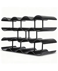 Yigii Countertop Wine shelf Wooden Storage Wavy Organizer Kitchen Cabinet Pantry Bar