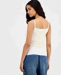 Sincerely Jules Juniors' Beaded-Trim Y2K Camisole