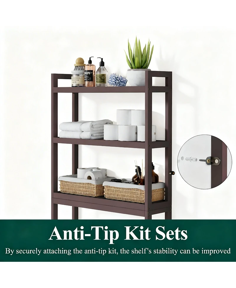 Yigii Over Toilet Storage Rack Adjustable Shelf