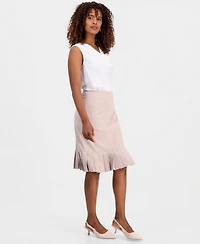 Kasper Women's Pleated-Hem Pencil Skirt