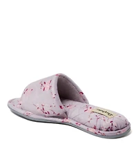 Dearfoams Women's Beatrice Microfiber Velour Side Gore Slide, Online Only