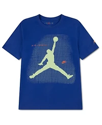 Jordan Boys' 8-20 Jumpman Grid Blur Crewneck T-Shirt