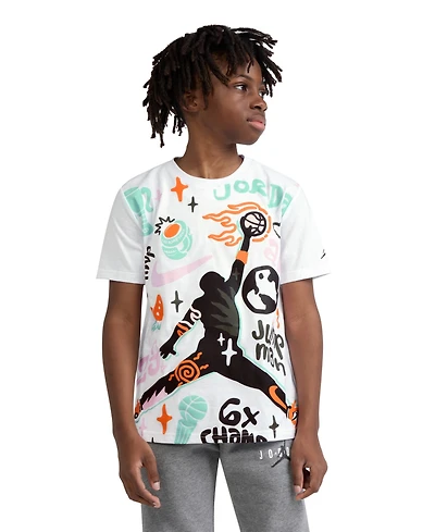 Jordan Boys' 8-20 Air World Tour Short-Sleeve T-Shirt