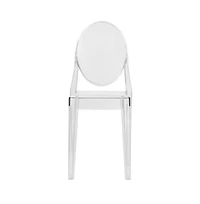 LeisureMod Marion Transparent Acrylic Modern Chair