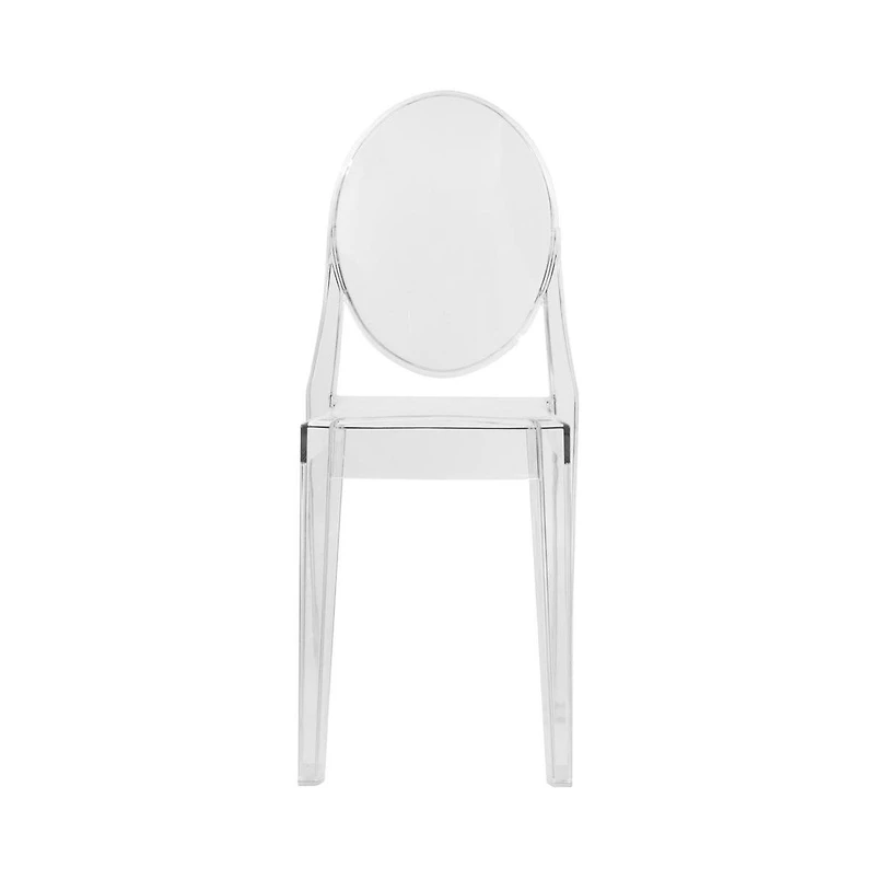 Marion Transparent Acrylic Modern Chair, Set of 2