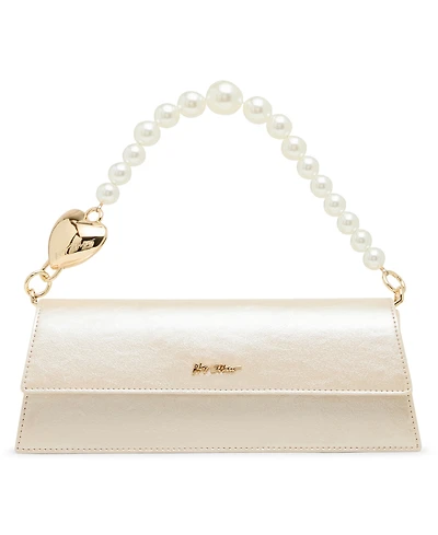 Betsey Johnson Cultivated Pearl Strap Small Shoulder Handbag
