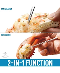 Zulay Kitchen 10 Piece Crab Crackers and Tools Set - Cracks Small to Large Pieces