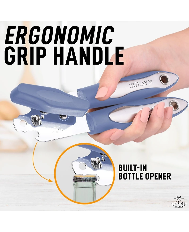 Heavy Duty 2 1 Can Opener Wide Grip Smooth Edge Cut