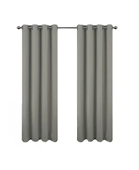 Rt Designers Collection Oakley Embossed Blackout Polyester Window Curtain Grommet Panel 52" x 90"