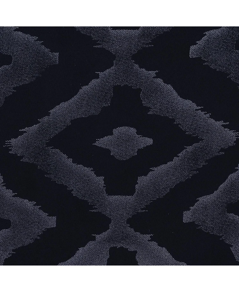 Rt Designers Collection Heathrow Halo Foil Blackout Polyester Window Curtain Grommet Panel 52" x 84
