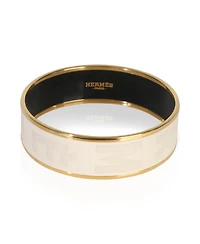 Pre-Owned Hermes Gold-Plated Enamel Sellier Bracelet
