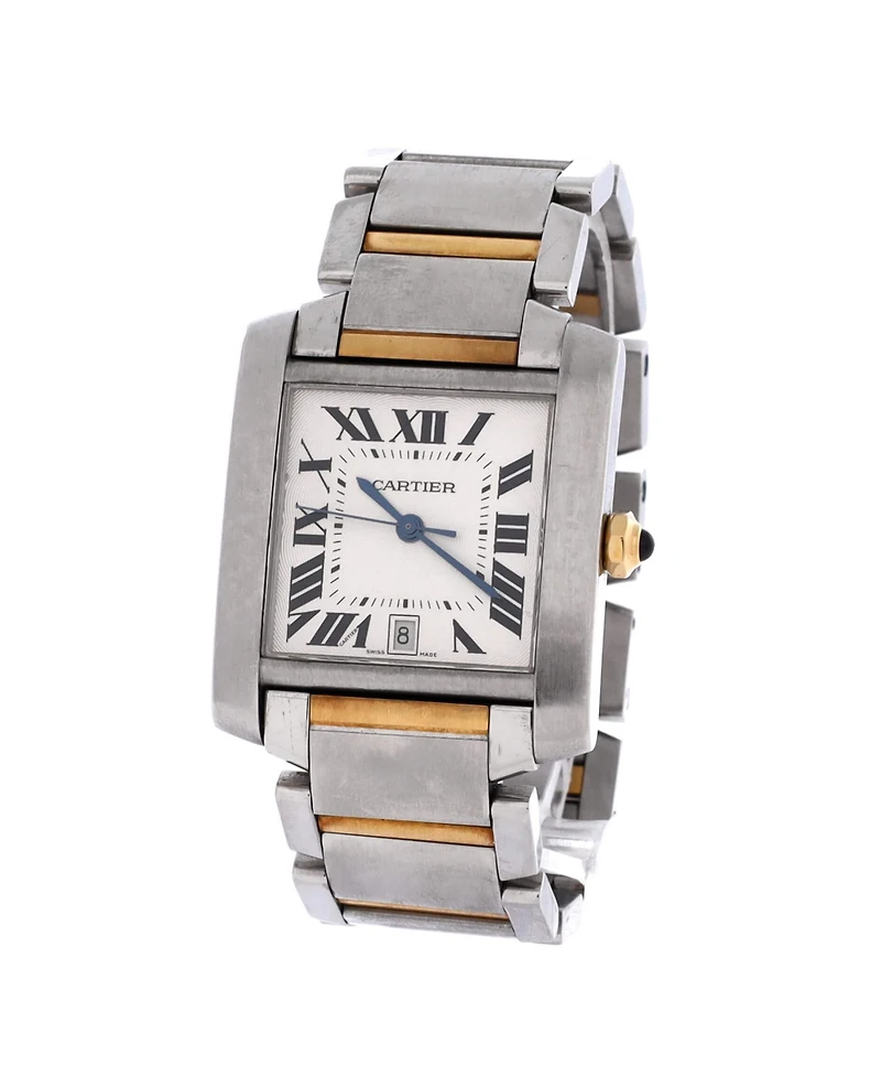Pre-Owned Cartier Tank Francaise Automatic Watch in Stainless Steel and Gold 28mm