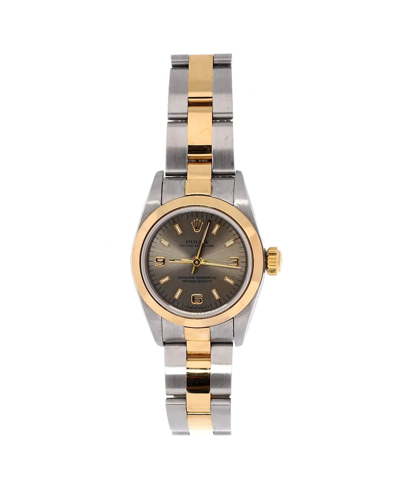 Pre-Owned Rolex Oyster Perpetual Automatic Watch in Stainless Steel and Gold 24mm