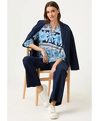 Olsen Women's Floral Panneaux T-Shirt