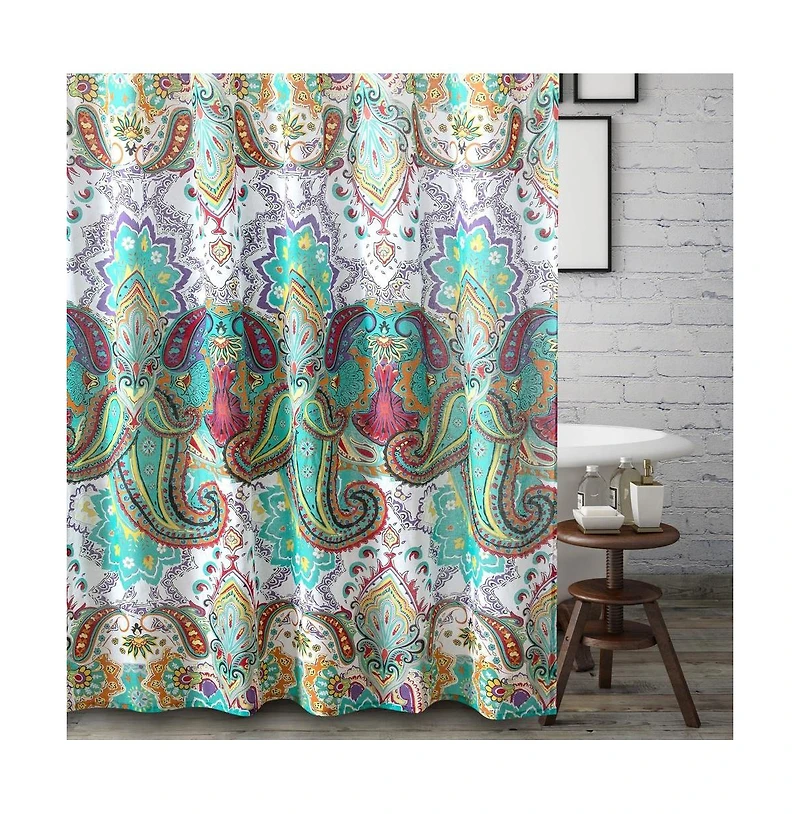 Greenland Home Fashions Barefoot Bungalow Nirvana Bath Shower Curtain